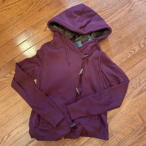 NEW Hollister Fur Hoodie Sz L